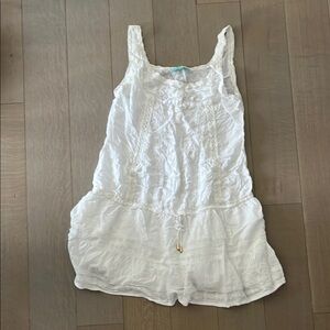 White Sleeveless coverup